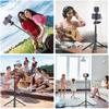 Fat Cow Portable Action Camera Selfie Stick with Tripod & Telescopic Extension for Phones & Mirrorless Cameras