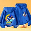 Outwear Fashion Fall Hoodies Sportwear Children Clothes Boys Gift Anime Kids Thin Hooded Jacket Zipper Sweatshirts