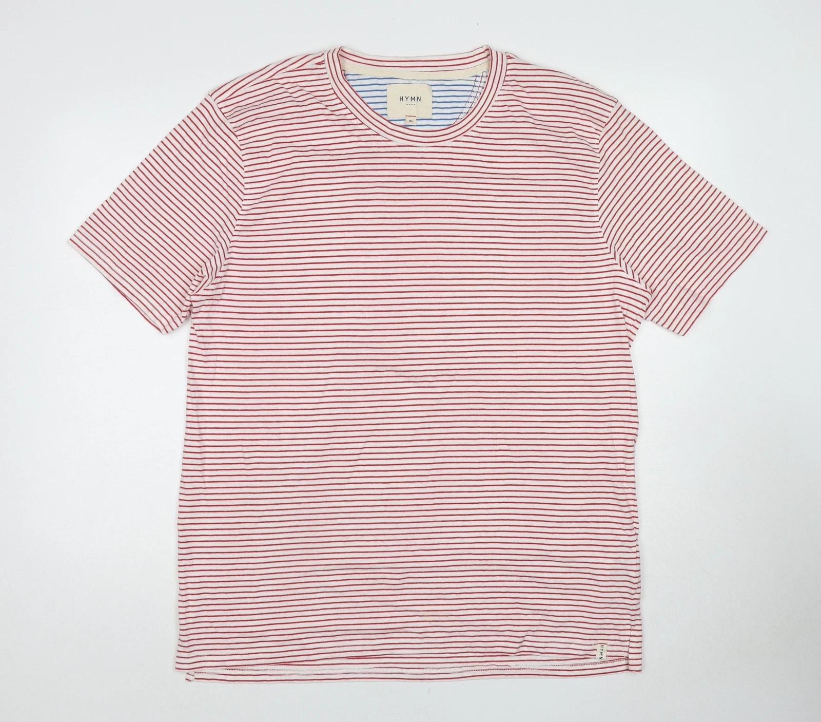 Hymn Womens Red Cotton Blend T-Shirt Size XL 3XL