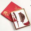 Baiduoyang Red Sandalwood Peony Massage Comb & Hairpin Gift Set