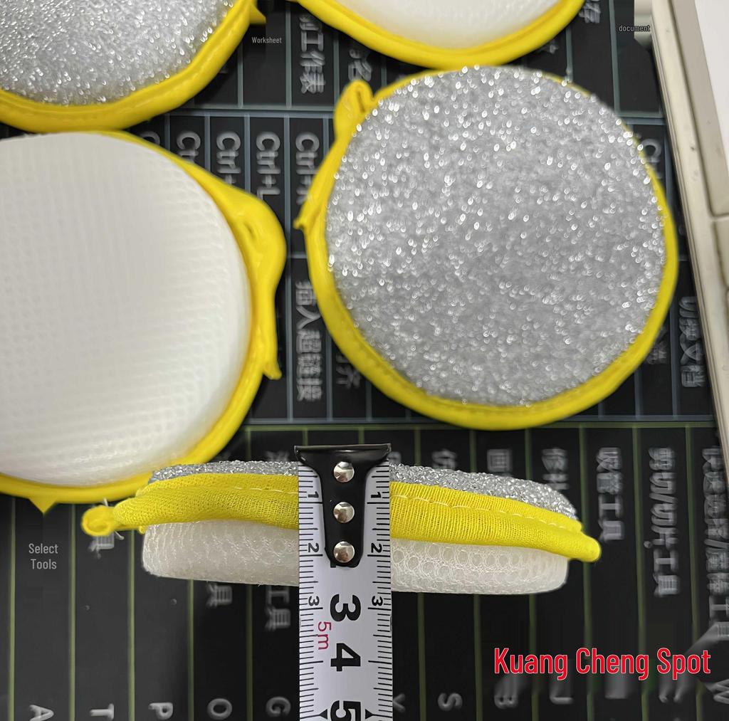 Kitchen Dishwashing Scrubber Set: Steel Wire Brush, Magic Eraser, Sponge, Rag, and Cloth for Oil Stain Removal.