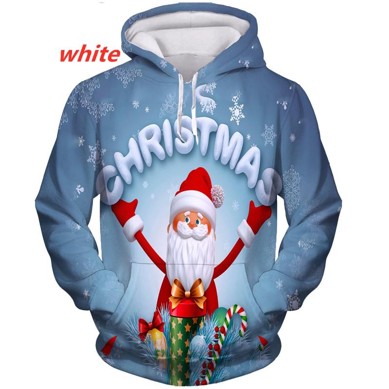 2024 New Christmas Fashion Hoodie Men/Women Hip Hop Autumn And Winter Streetwear Hoodies Funny Santa Claus Couples Clothes