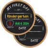 First and Last Day of School Chalkboard Sign 10.2" Double Sided Back To School Board for Kids Girls Boys Reble My First Day of Preschool Kindergarten