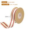 10 Yard Natural Cotton Stripes Ribbon for DIY Christmas Wedding Party Crafts Decoration Home Decor 1/2.5/3.8cm Width