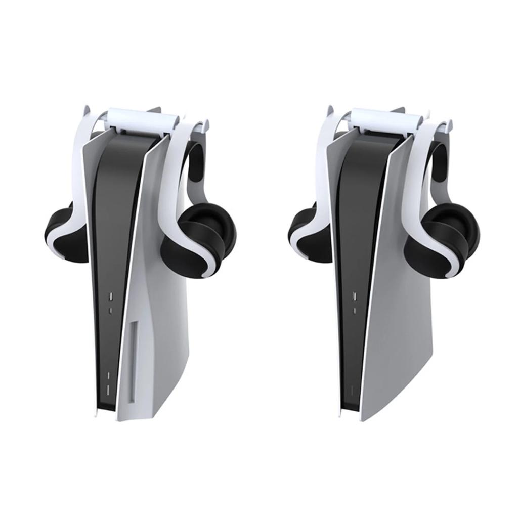 Hanging Bracket Stable Retractable Dual Hooks Headset Hook Holder Storage Rack for PS5 Game Console