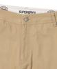 Syupeodeulai Corduroy Mix Straight Carpenter Pants Beige
