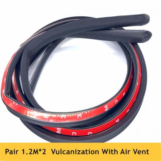 2x 1.2M Door Rubber Seal Strip Filler Car Door Weatherstrip For Trunk Seal Strip