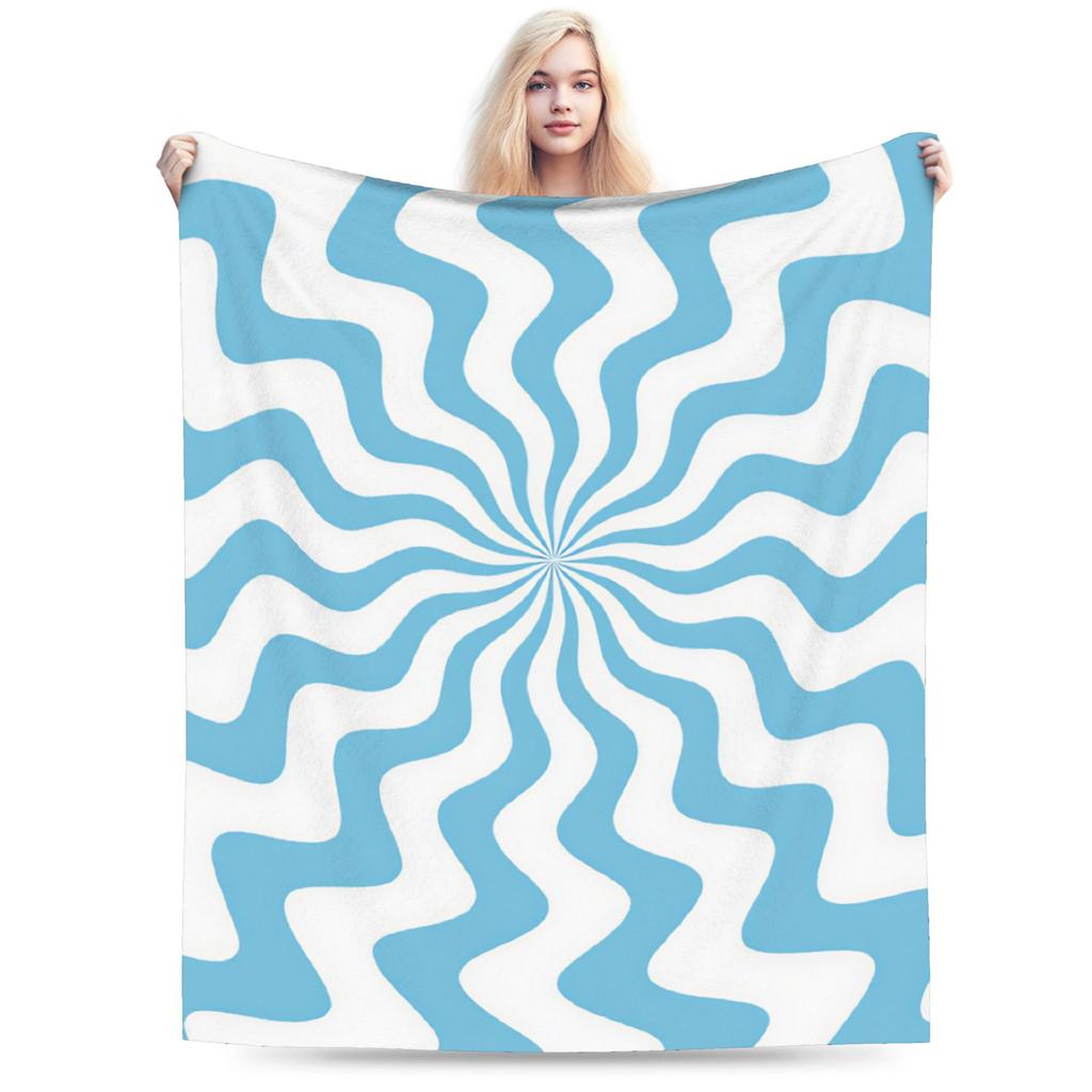 Abstract Swirl Disorder Super Soft Blanket  Kids Plush Throw Blanket Graphic Couch Chair Flannel Bedspread Sofa Bed Cover