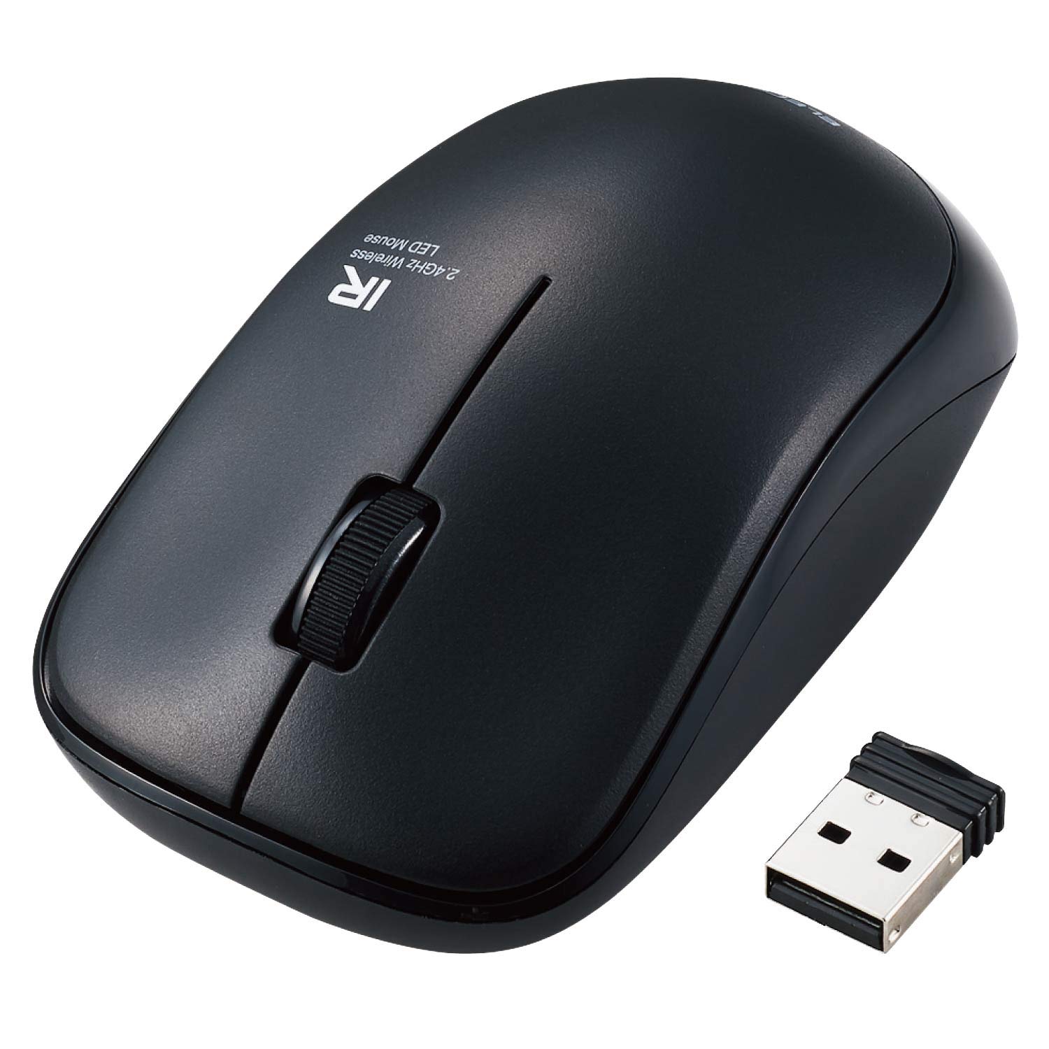 

ELECOM Wireless Mouse ENELO Antibacterial Quiet Battery Life Approximately Years 3 Buttons Black M-IR07DRSKBK 2.5