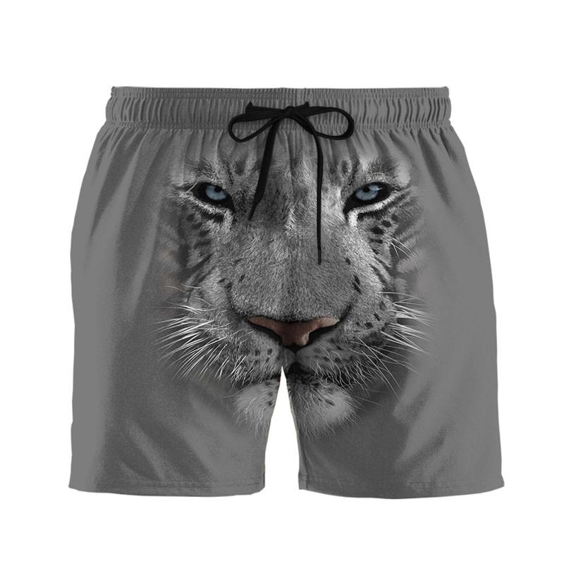 Fashion Funny Animal Tiger Snake Zebra Graphic Men's Beach Shorts 3D Printing For Men's Casual Shorts Cool Men's and Women's Shorts
