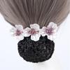 Headwear Korean Bun Snood Flower Hairpin Hairgrips Cover Net Sweet Women Spring Clip  for Girls