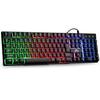 Riitek Wired Gaming Keyboard for and 106 Japanese Multicolor Rainbow LED 19 Compatible with Mac and Other Includes Japanese Instruction Manual Black