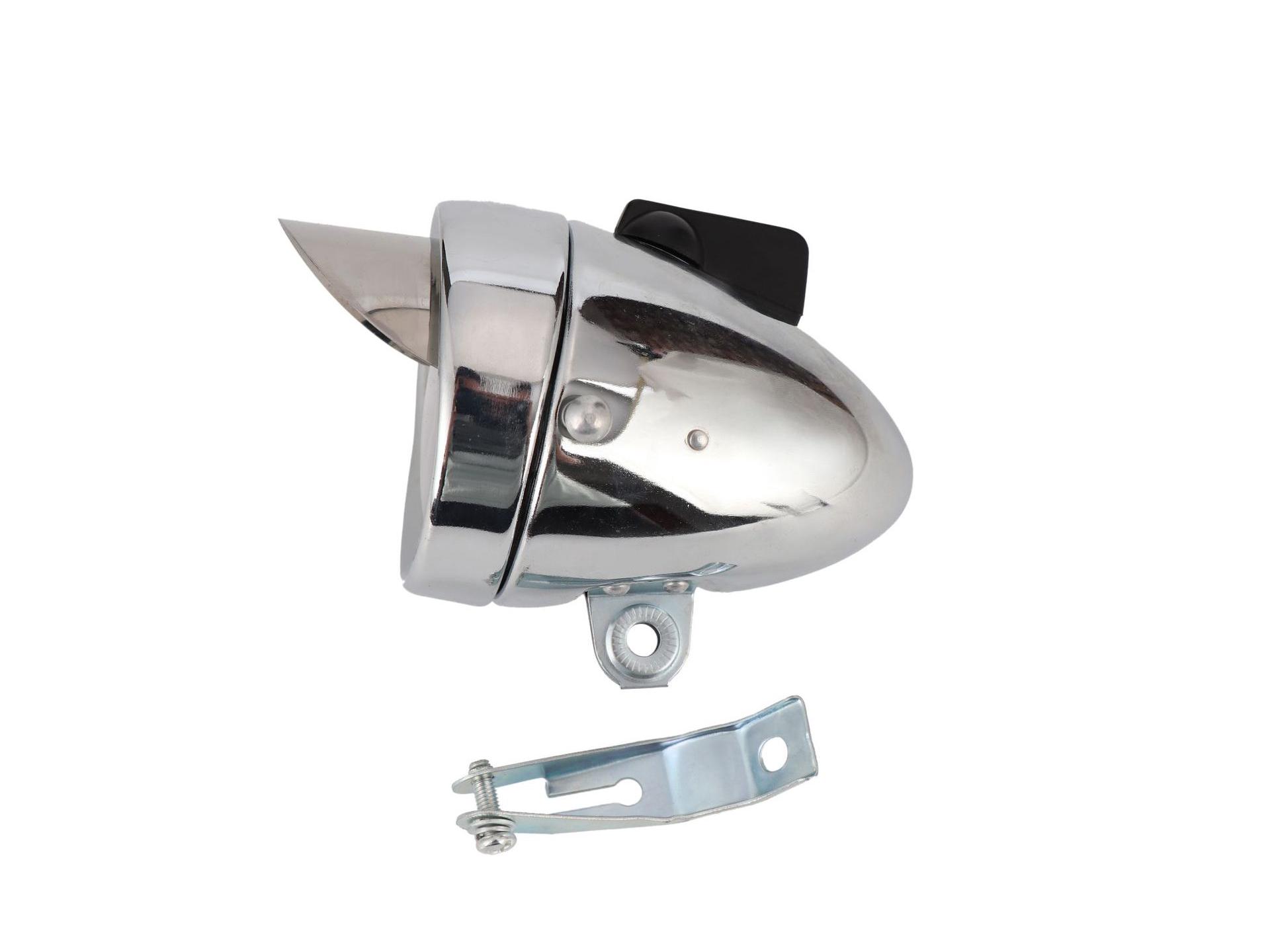 

Ретро Черный Металлический Козырек для Фары Велосипеда - Высокий Люмен, Дальний Свет 1LED для Пляжной Езды