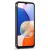 LC.IMEEKE Carbon Fiber Texture Case for Samsung Galaxy A14 4G/5G,PU Leather Coated TPU+EVA Shock Absorption Phone Cover