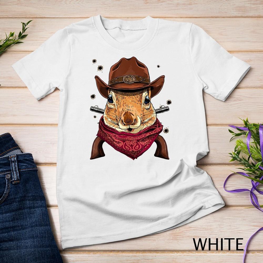 

Cowboy Squirrel Country Music Rodeo Howdy Rodent Animal Unisex T-shirt L