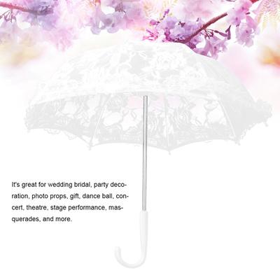 Craft Flowers Lace Embroidery Umbrella Children's Stage Performance  Decorative Umbrella Decoration Accessory Umbrella Props