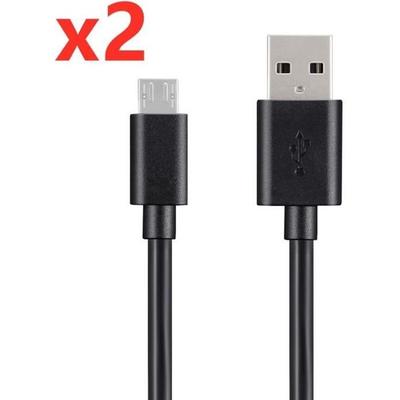 Micro USB Charger Cable - Noname - 1M - Black - Compatible Android - Fast Charging