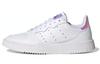 Originals Super Court J Slip Resistant Slip Resistant Low Top Kids' Skateboarding Shoes White Purple Pink EG8489