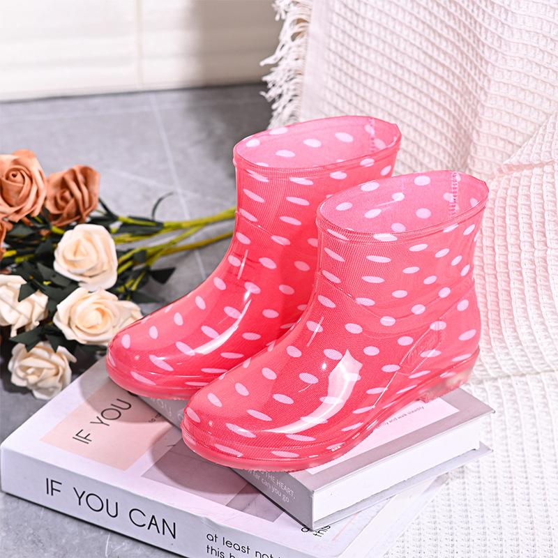 Damen Kurze Röhre Blumenmuster Gummistiefel - Wasserdicht, Rutschfest, Modisch, Niedrig geschnittene Gummischuhe für Küche & Draußen… Mehr