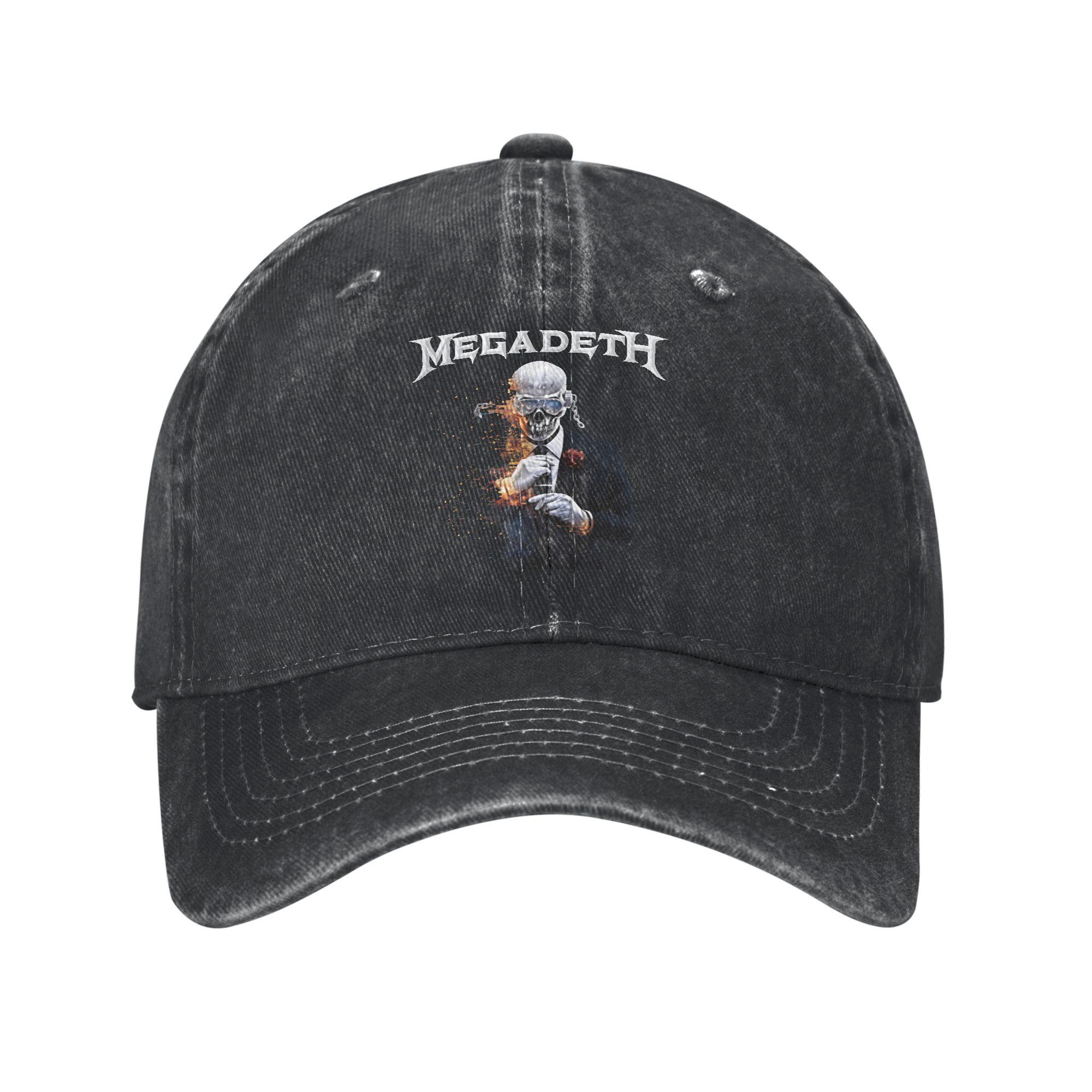 

Megadeths New album tour 2026 Washed Baseball Cap Vintage Sun Hip Hop Hats Summer Women Unisex Outdoor Sport Snapback Cap One Size