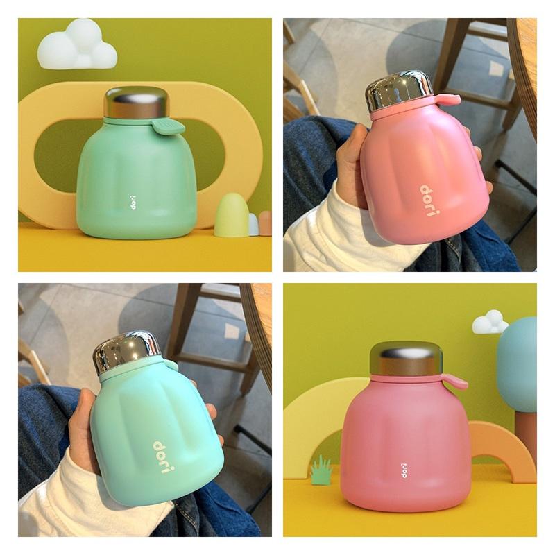 Creative Cartoon Pumpkin Stainless Steel Vacuum Insulated Thermos Cup 250ml For Youth