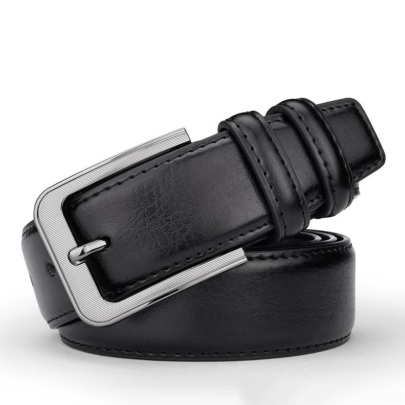 Men's Retro Leather Pin Buckle Belt - Versatile & Trendy for Jeans, Casual Style for All Ages