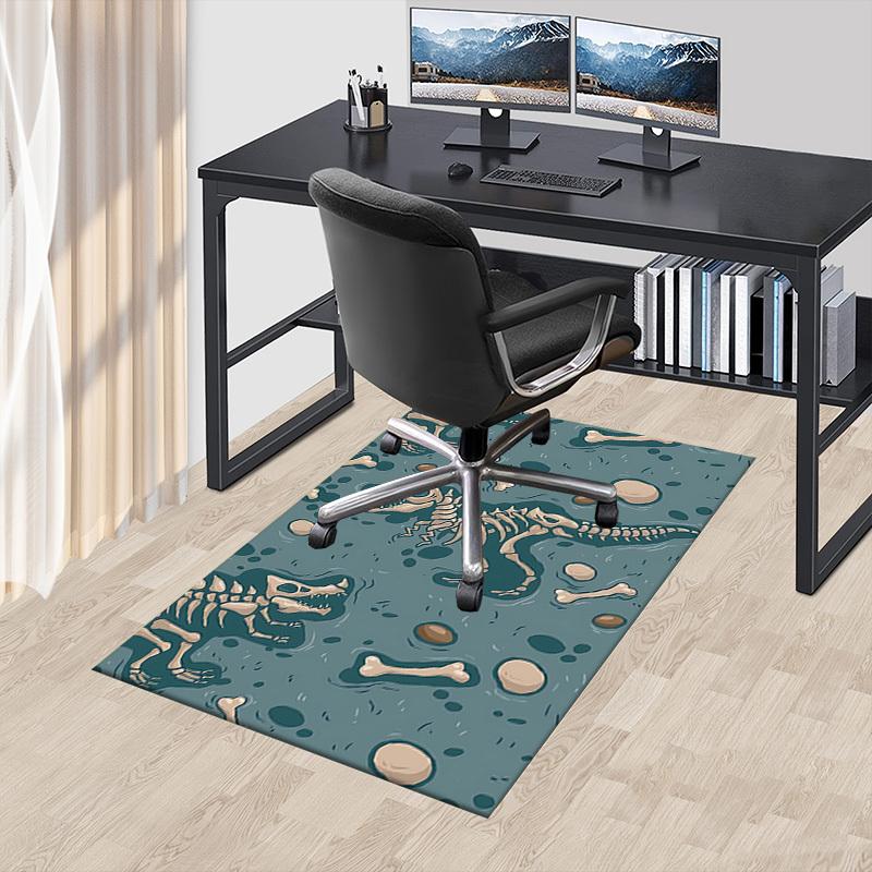 1PC Dinosaur Fossils Extra Large Non-Slip Floor carpet, Office, family, bedroom, Studio - Large Area RugJ0341