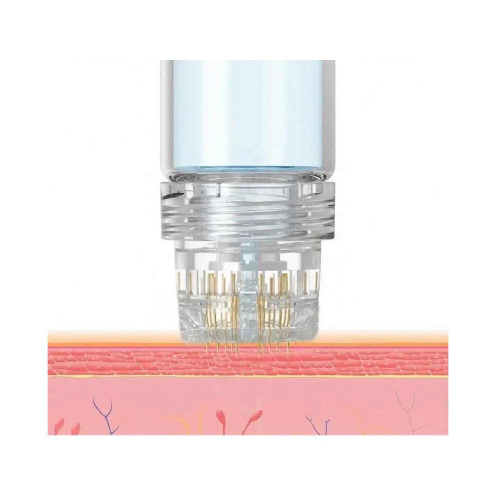 (0.25mm)Hydra Roller Microneedle Roller And Serum Applicator,professional Microneedling Derma Stamp Skin Care Tool,skin Stamper For Face, Hair, Beard