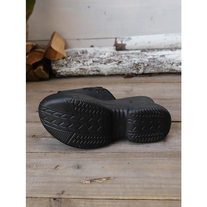 Cut-out Wedge Heel Slippers Women's Summer 2025 New Platform Size Pancake Open-toe Sandals