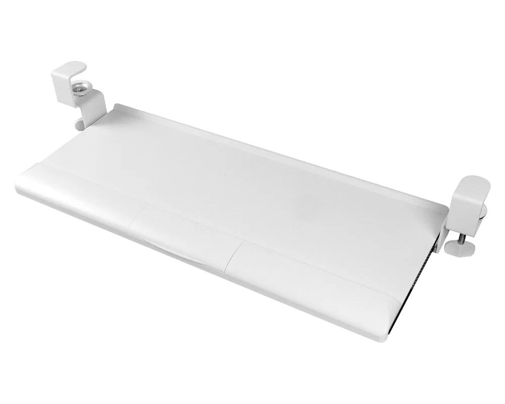 White Keyboard Drawer, Under Desk Hdwr Solidhand-Kt08W
