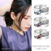 Shinjuku Gin No Kura Amethyst Arabesque Silver 925 Ear Cuff, Single Ear Cuff, Women's, Non-Pierced Earring