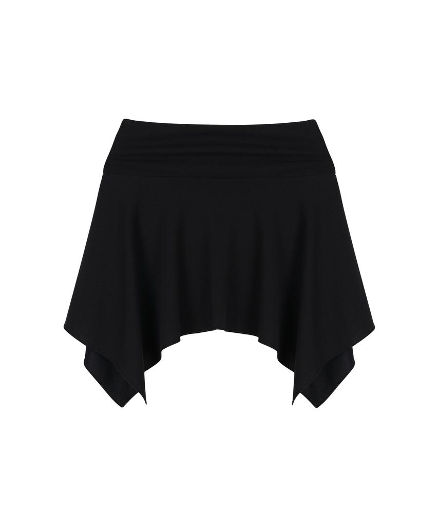 Isjabaibeu Cotton Flare Mini Skirt