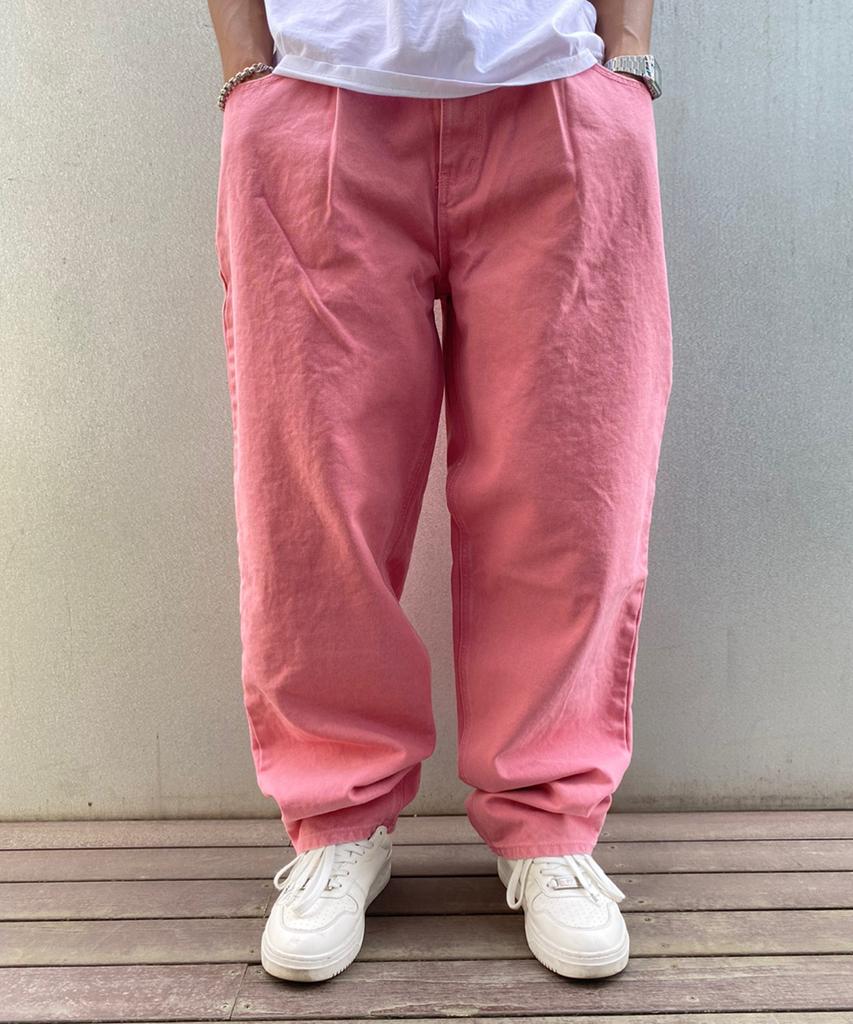 Bieseulaebis Mid 90 Baggy Oxford Pants Pink