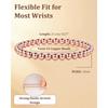 Simple smooth copper bead bracelet, European and American jewelry rose red copper round bead elastic bracelet