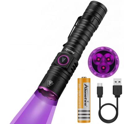 Alonefire SV103 10W Ultraviolet Black Light, Powerful UV LED Light with 365nm Wavelength, USB C-Type Rechargeable, for Anisakis, Wood's Light
