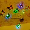 Butterfly Night Lights Lipibil Creativ 3D Fluture Autocolante de perete Lămpi Decorarea casei DIY Living Room Sticker Wall Lampă de perete de iluminat 