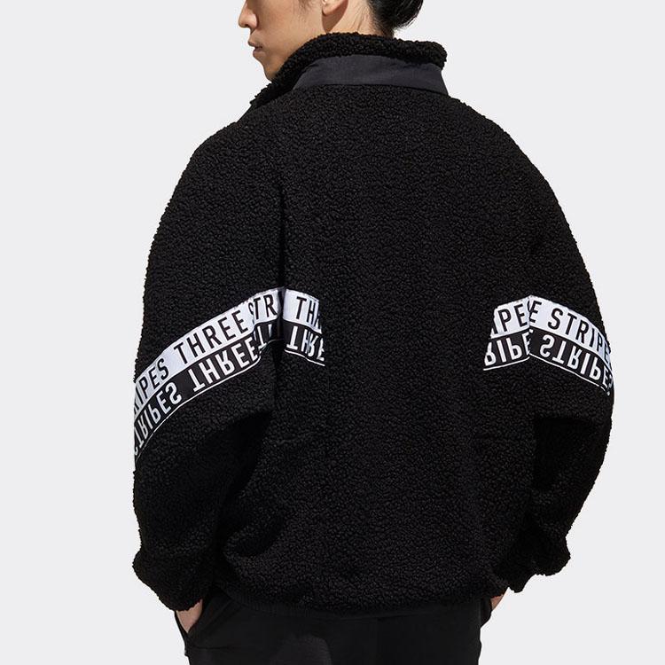 Adidas Mhs Boa Jacket With Stand Collar And Fleece Lining Men Jackets Black GE0388