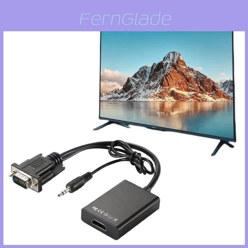 Cabo Conversor VGA para HDMI Núcleo de Cobre para HDTV Monitor PC Gaming Configuração de Home Theater