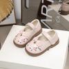 Spring New Style Girls Soft Sole Chinese Style Fashion Princess Soft Sole Leather Shoes