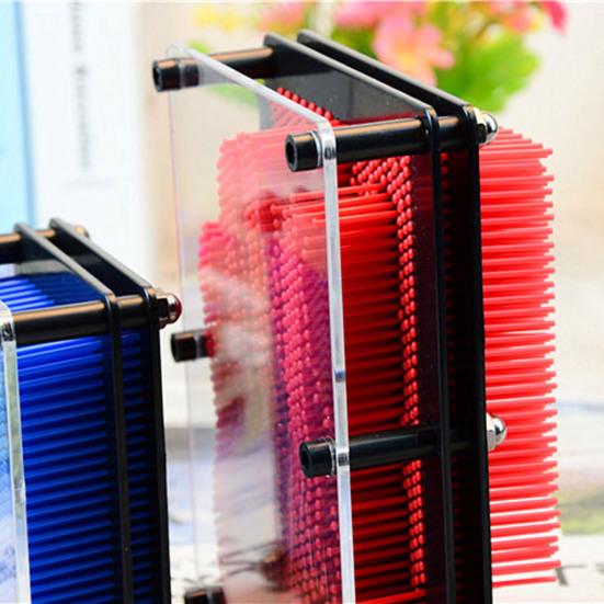 3D pin art senzorická hračka novinka klon ruční model jehlová hračka plastová fidget dlaňová deska pro domácí dekoraci stolu narozeninový dárek pro děti i dospělé