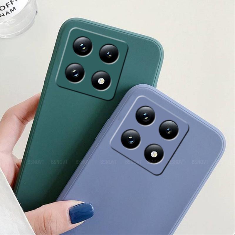For Xiaomi 14T Pro Case Cover Xiaomi 14T Pro Capas New Shockproof Phone Back Original Liquid Silicone Soft TPU Fundas Xiaomi 14T