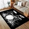 Creative Drum Sketch Print Carpet for Living Room Bedroom Bedside Sofa Table Floor Mat Home Area Rug Decor Large Size for Gifts