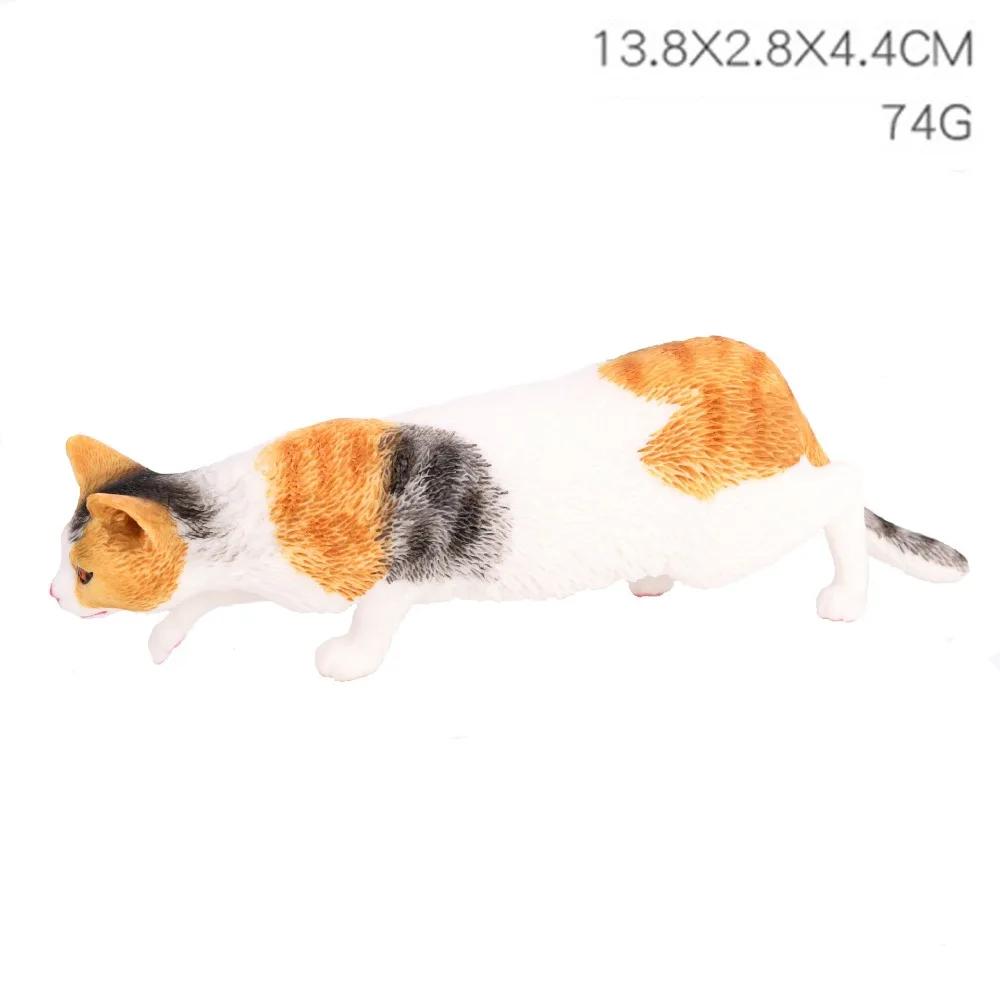 Exquisite PVC Simulation Cat Model Siamese Ragdoll Persian Cat Lifelike Realistic Pet Figurines Simulation Pet Car Decoration