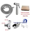 Stainless Steel Toilet Spray Gun Set with Pressurized Flush and Diverter
