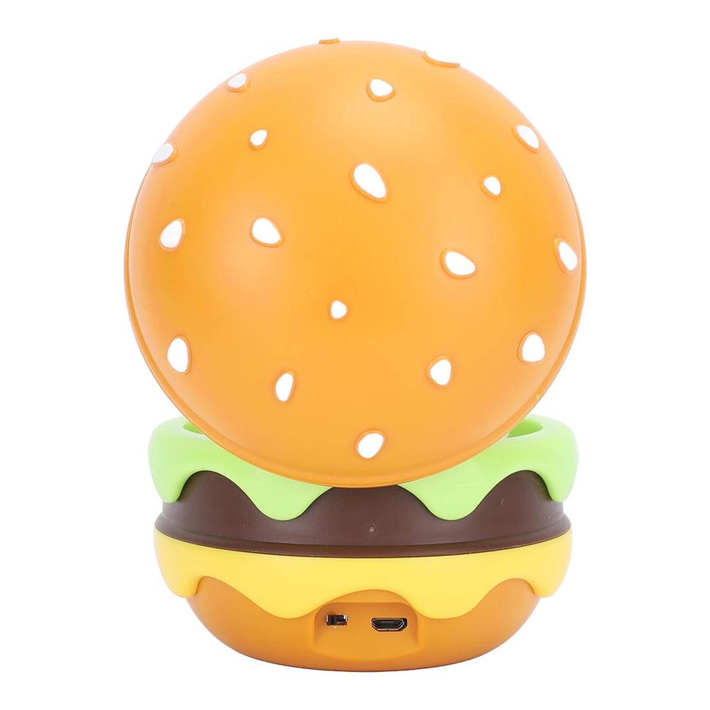 Cute Desk Lamp for Kids Rechargeable Hamburger Small Desk Lamps with Adjustable Neck Dimmable Touch