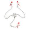 Breast Clips Pussy Clip Three Ended Nipple Clamps Silver Sexy BDSM Male Female Toys