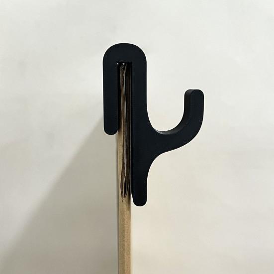 Shower Hook Plastic Anti-Slip Compression Resistant Hook Within 8mm Glass Door Drill-Free Installation Hook for Bathroom