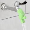Silicone Faucet Extender Spout Extender for Sink Faucets Hand Washing for Kids (Green)