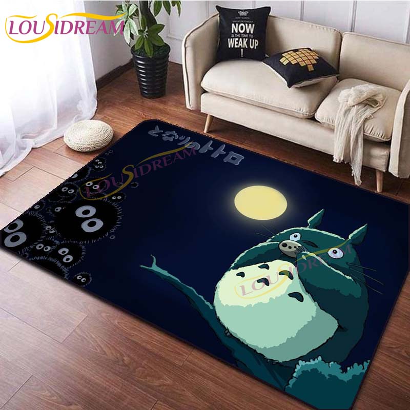 

Ковер Тоторо, милый японский ковер в стиле аниме «МОЙ СОСЕД ТОТОРО», напольные коврики с мультяшным принтом, детский игровой ковер, ковер для гостиной 120cm x 160cm