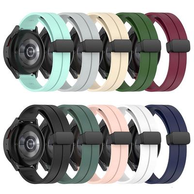 Correa con hebilla magnética de 20mm y 22mm para Samsung Galaxy Watch 5/4/3 Active 2 Gear S3, correa de silicona para Huawei Watch GT 3/2 de 42mm y 46mm